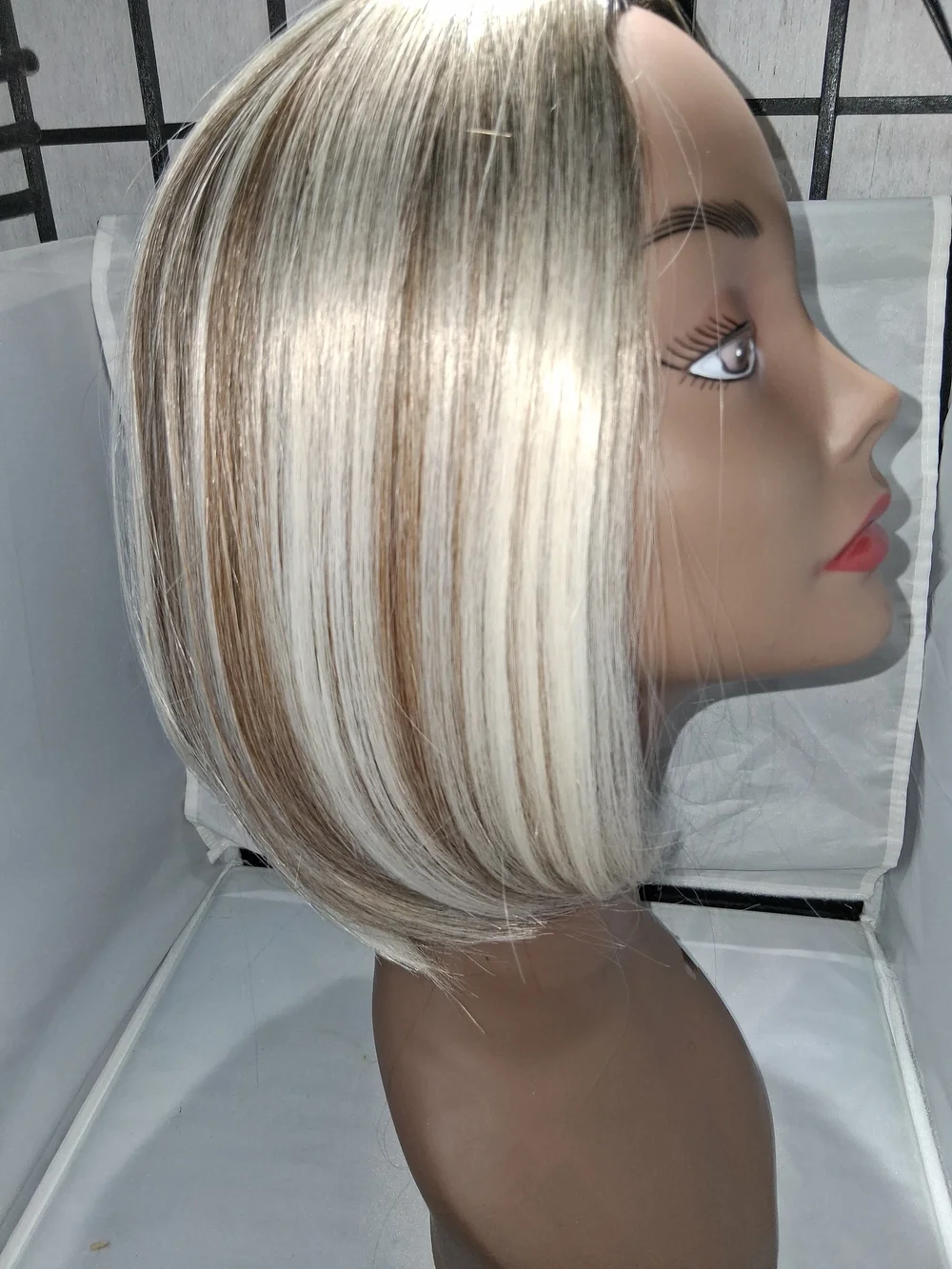 Blonde Highlight Bob Wig - Stylish Women Hair